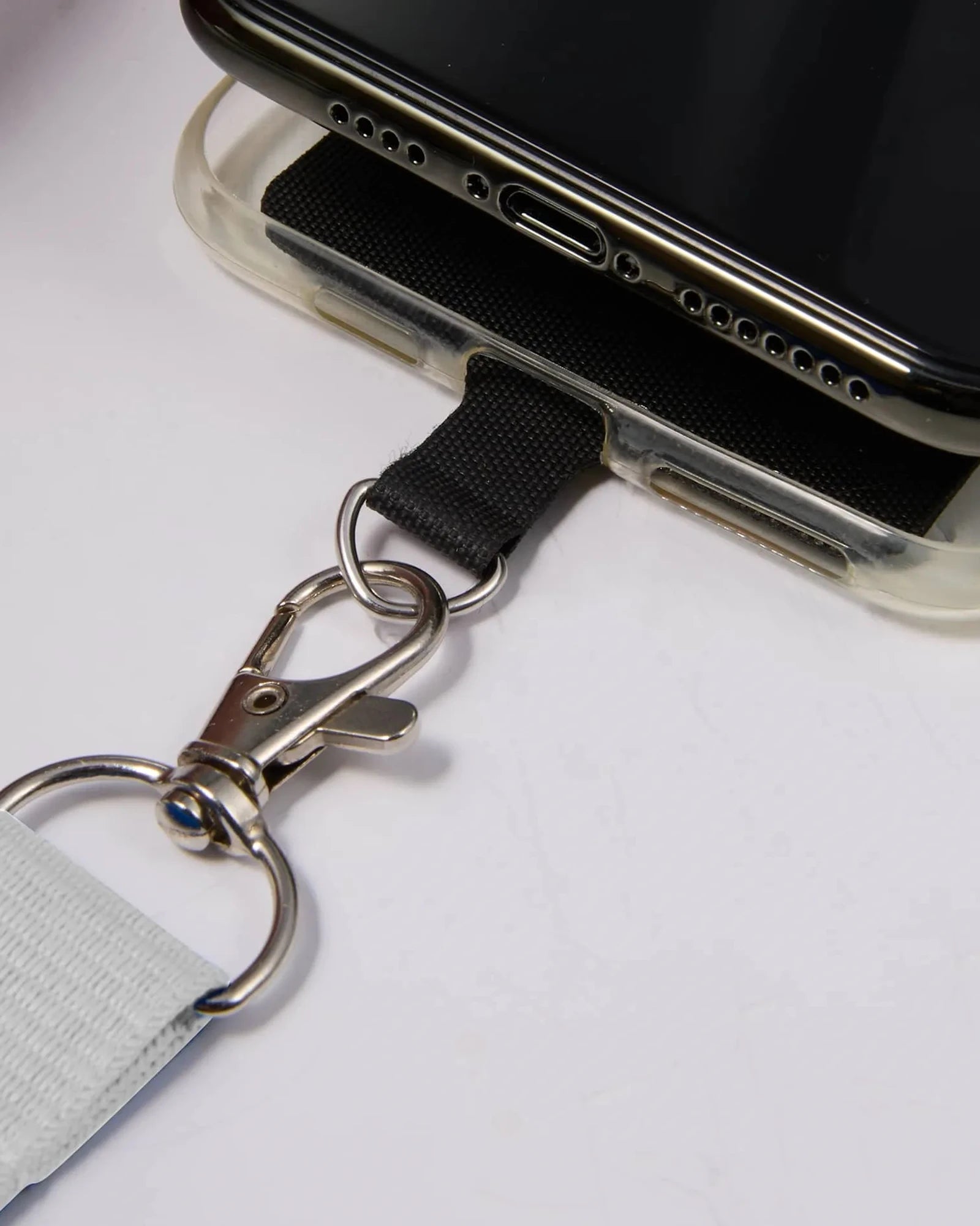 Custom recycled phone lanyard with adjustable clip - 19