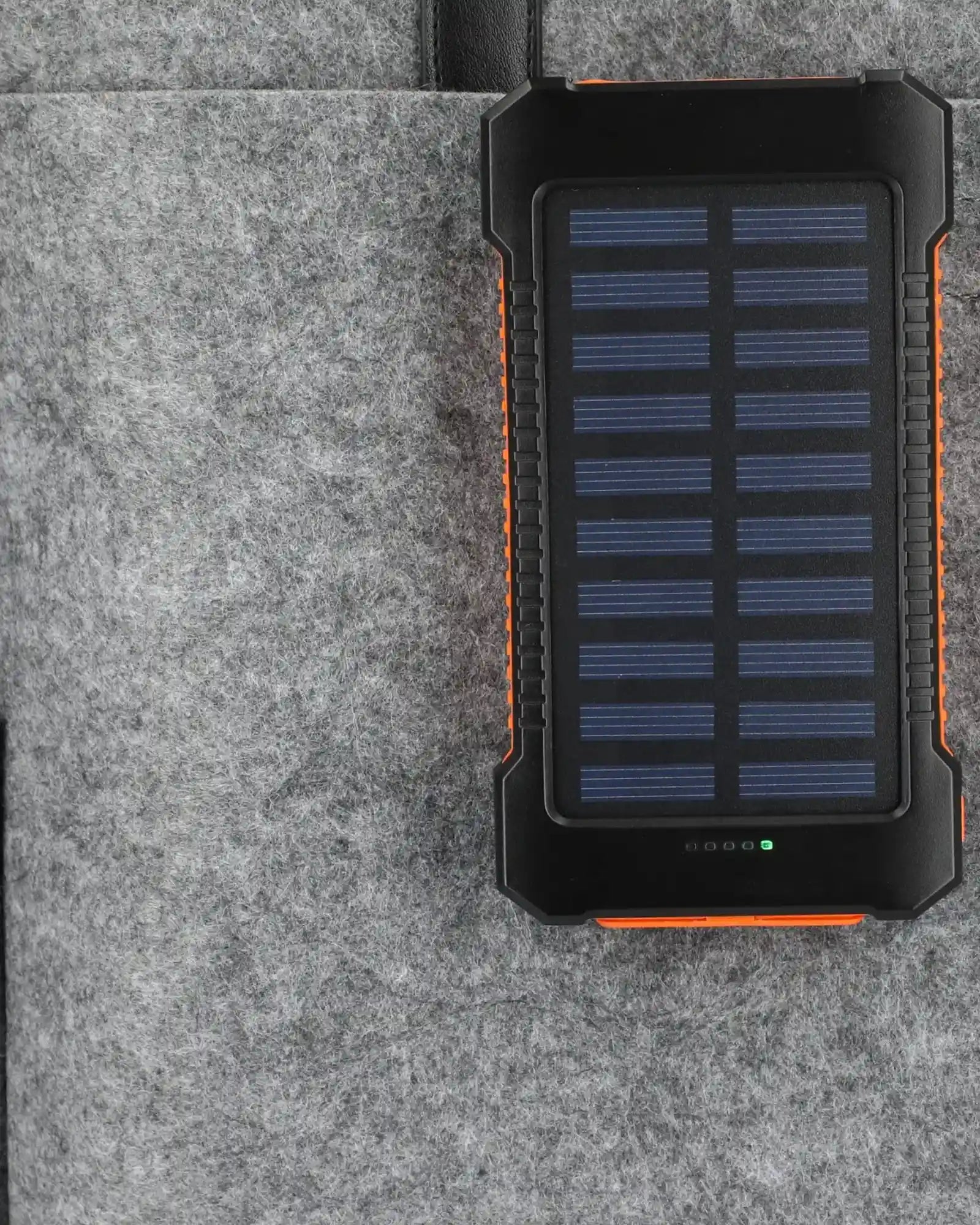 Custom solar power bank 5,000 mAh with flashlight - 10