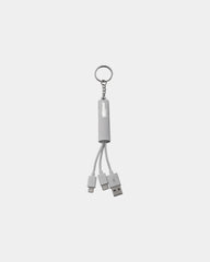 Custom light-up 3-in-1 charging cable with keychain - 30