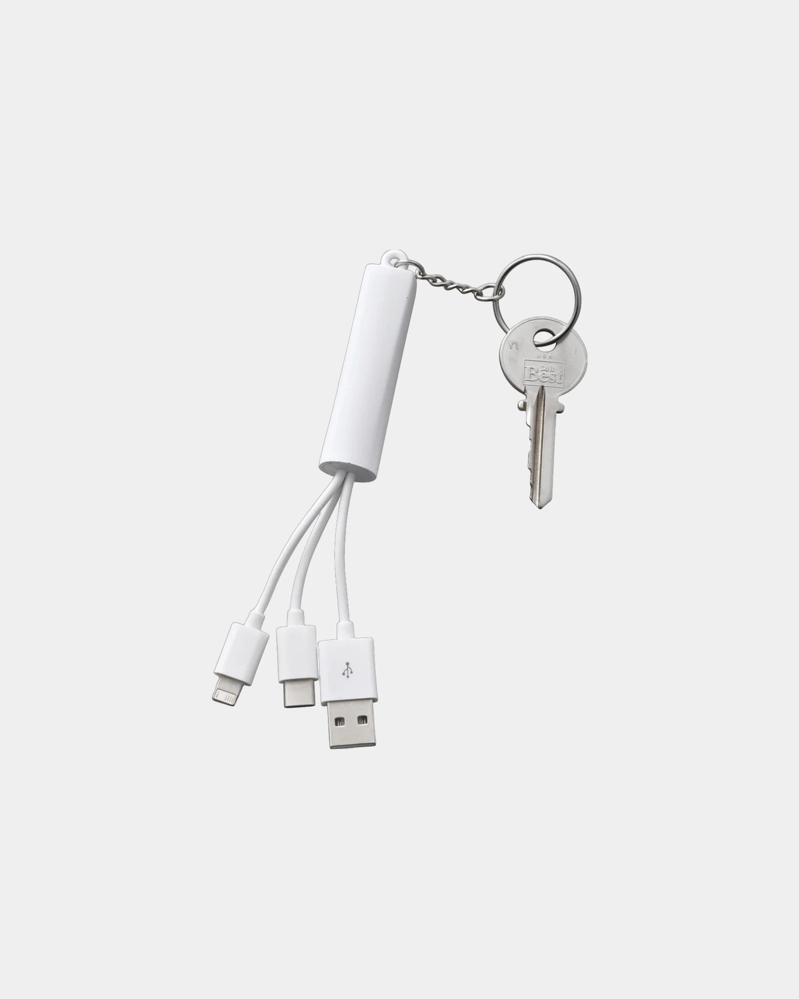 Custom light-up 3-in-1 charging cable with keychain - 27