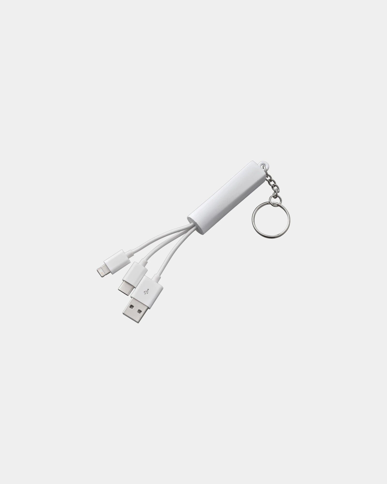 Custom light-up 3-in-1 charging cable with keychain - 23