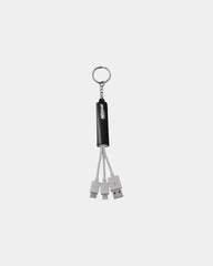 Custom light-up 3-in-1 charging cable with keychain - 5