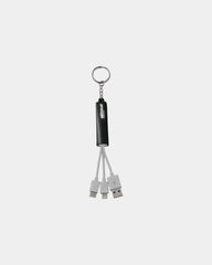 Custom light-up 3-in-1 charging cable with keychain - 8
