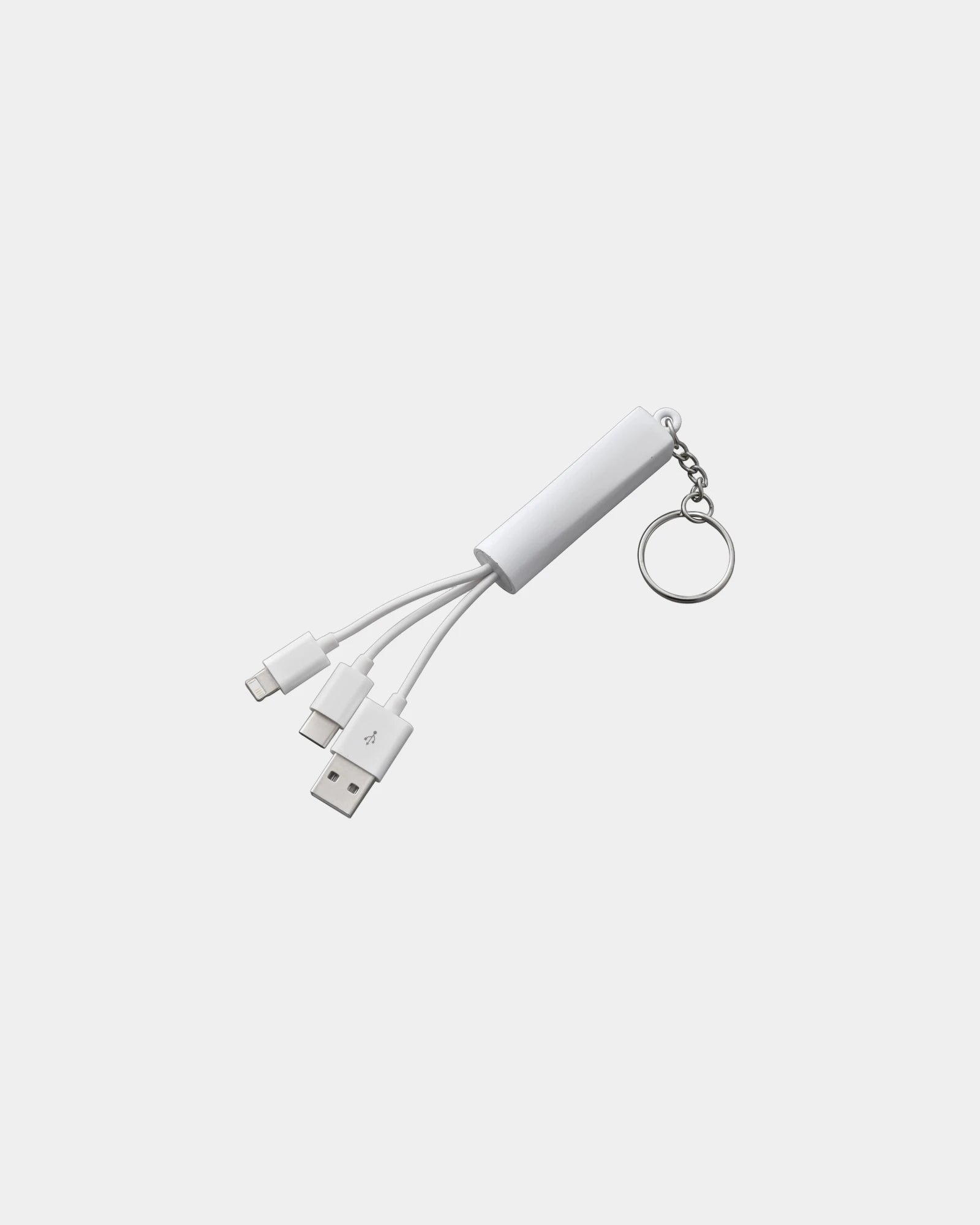 Custom light-up 3-in-1 charging cable with keychain - 26