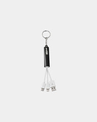 Custom light-up 3-in-1 charging cable with keychain - 9