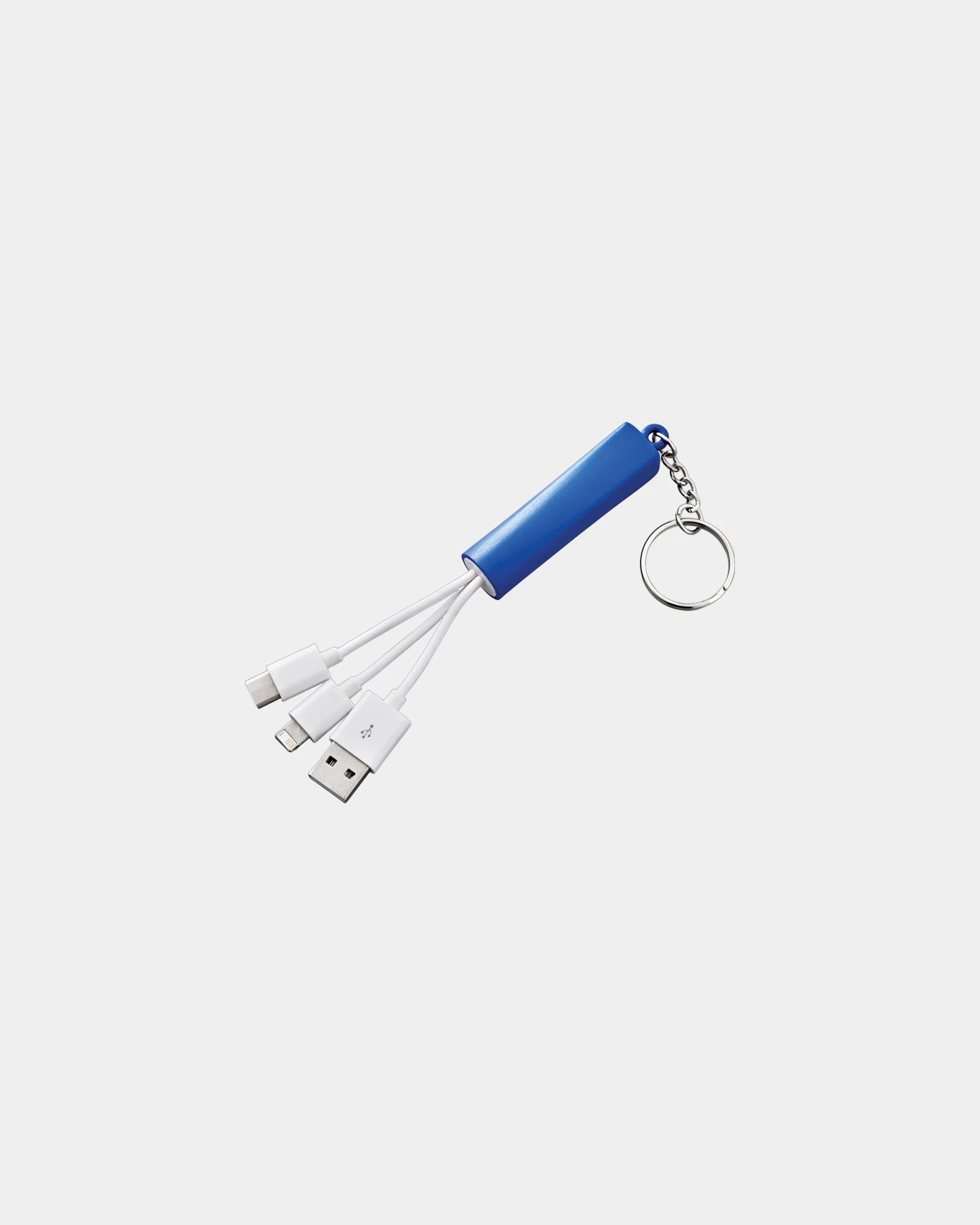 Custom light-up 3-in-1 charging cable with keychain - 13