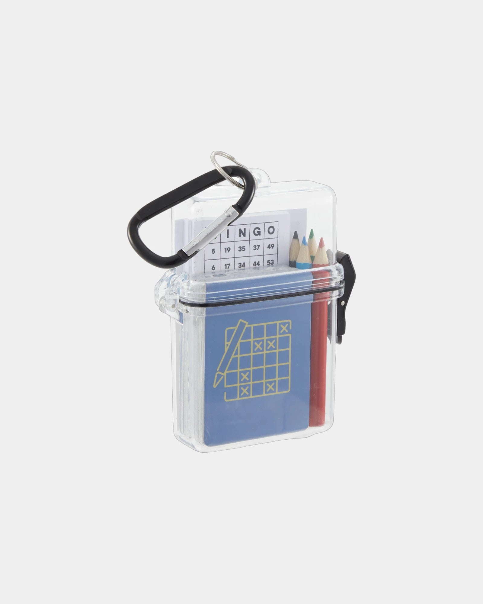 Custom travel bingo game set with carabiner clip - 6