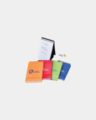 Custom recycled stand up pocket jotter 3" x 5" - 7