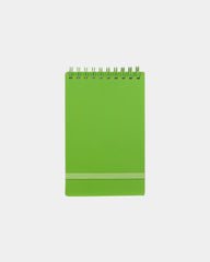 Custom recycled stand up pocket jotter 3" x 5" - Lime (Lm)