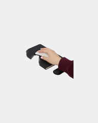 Custom recycled mouse pad bound notebook, 5.5" x 8.5" - 5