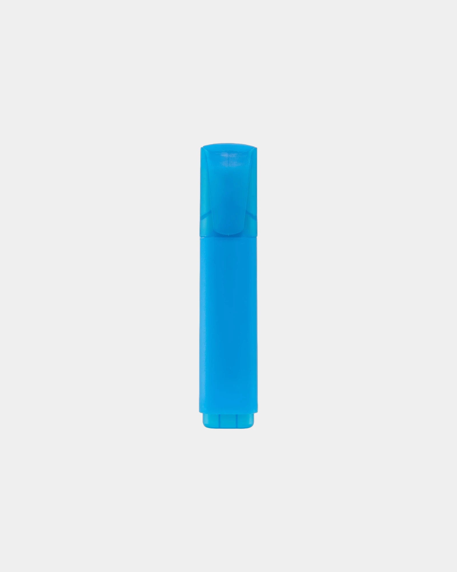 Custom recycled jumbo highlighter with chisel tip - Neon Blue