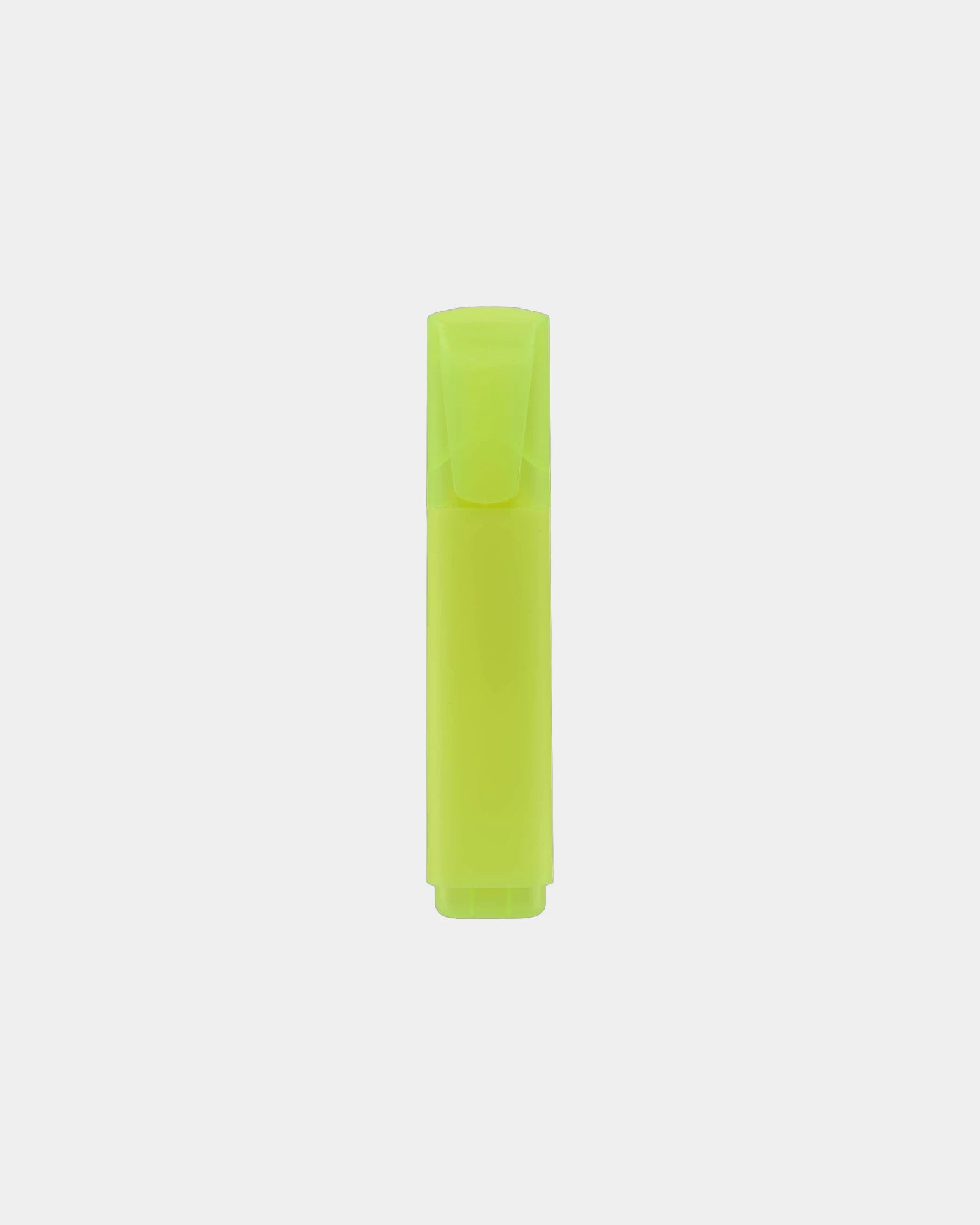 Custom recycled jumbo highlighter with chisel tip - Neon Yellow