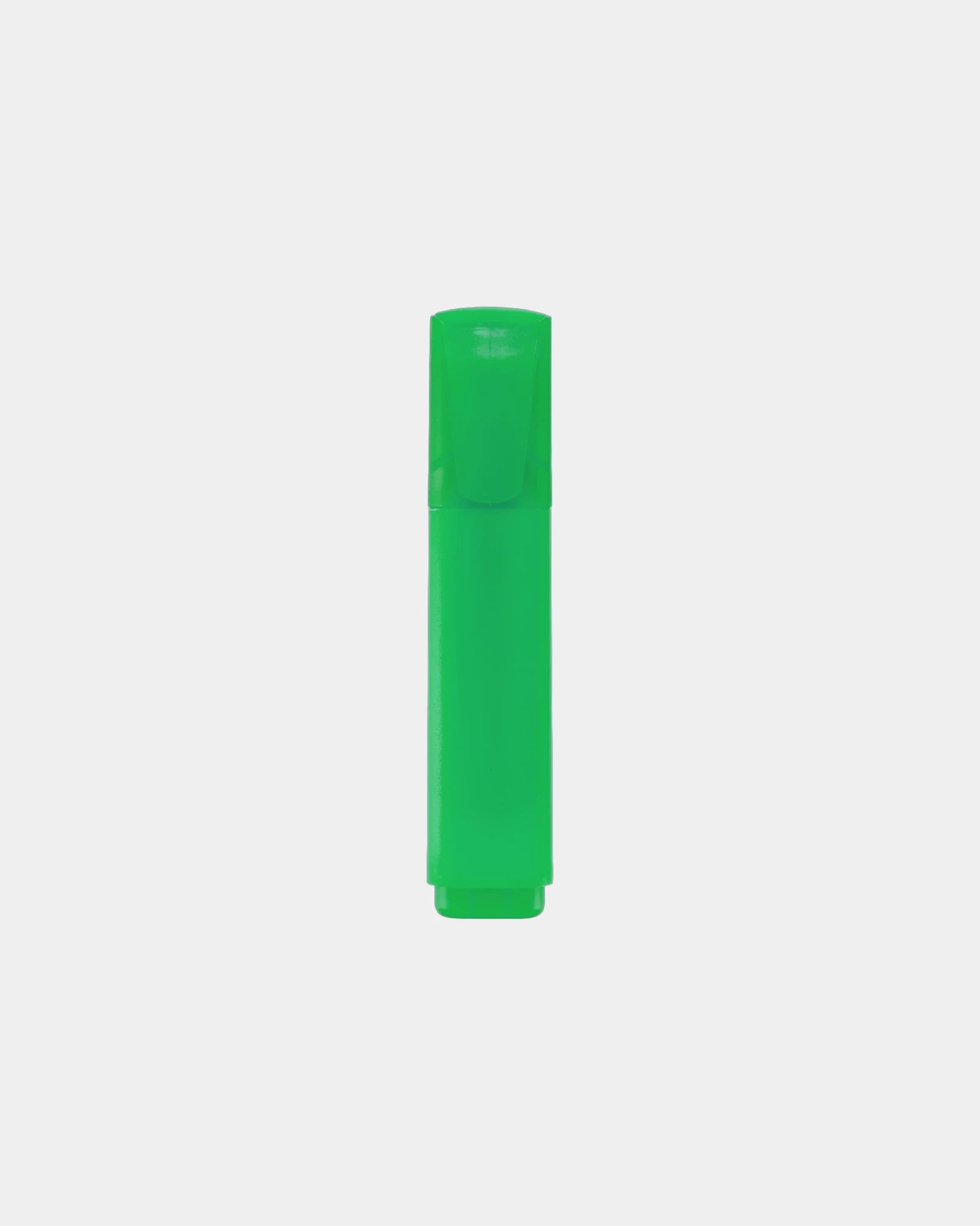 Custom recycled jumbo highlighter with chisel tip - Neon Green