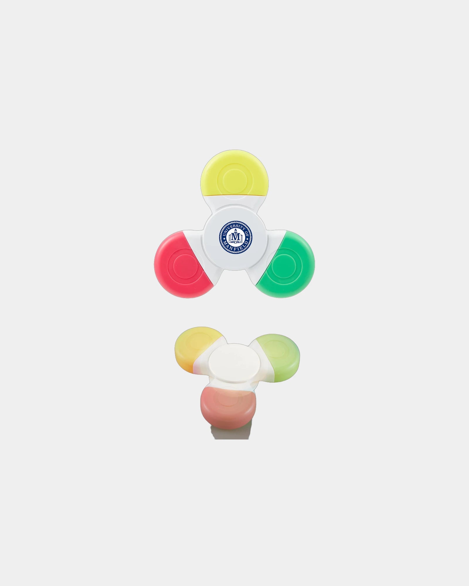Custom recycled ABS 3-color spinner highlighter set - 9