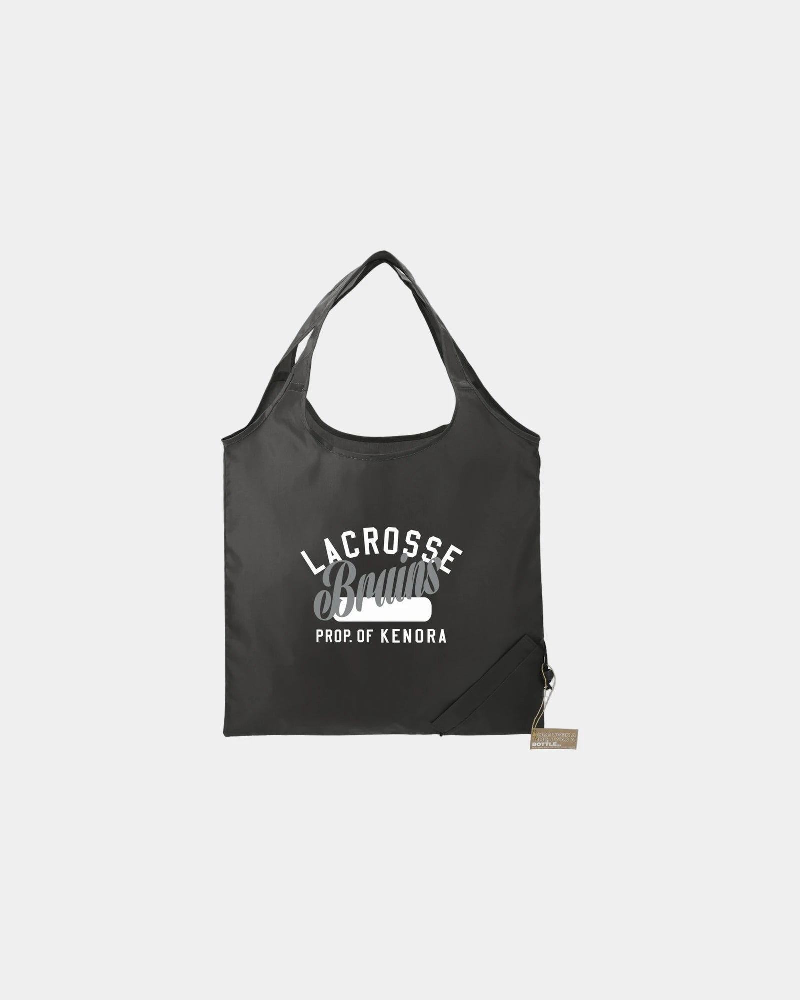Custom recycled foldable shopper tote bag RPET - 9