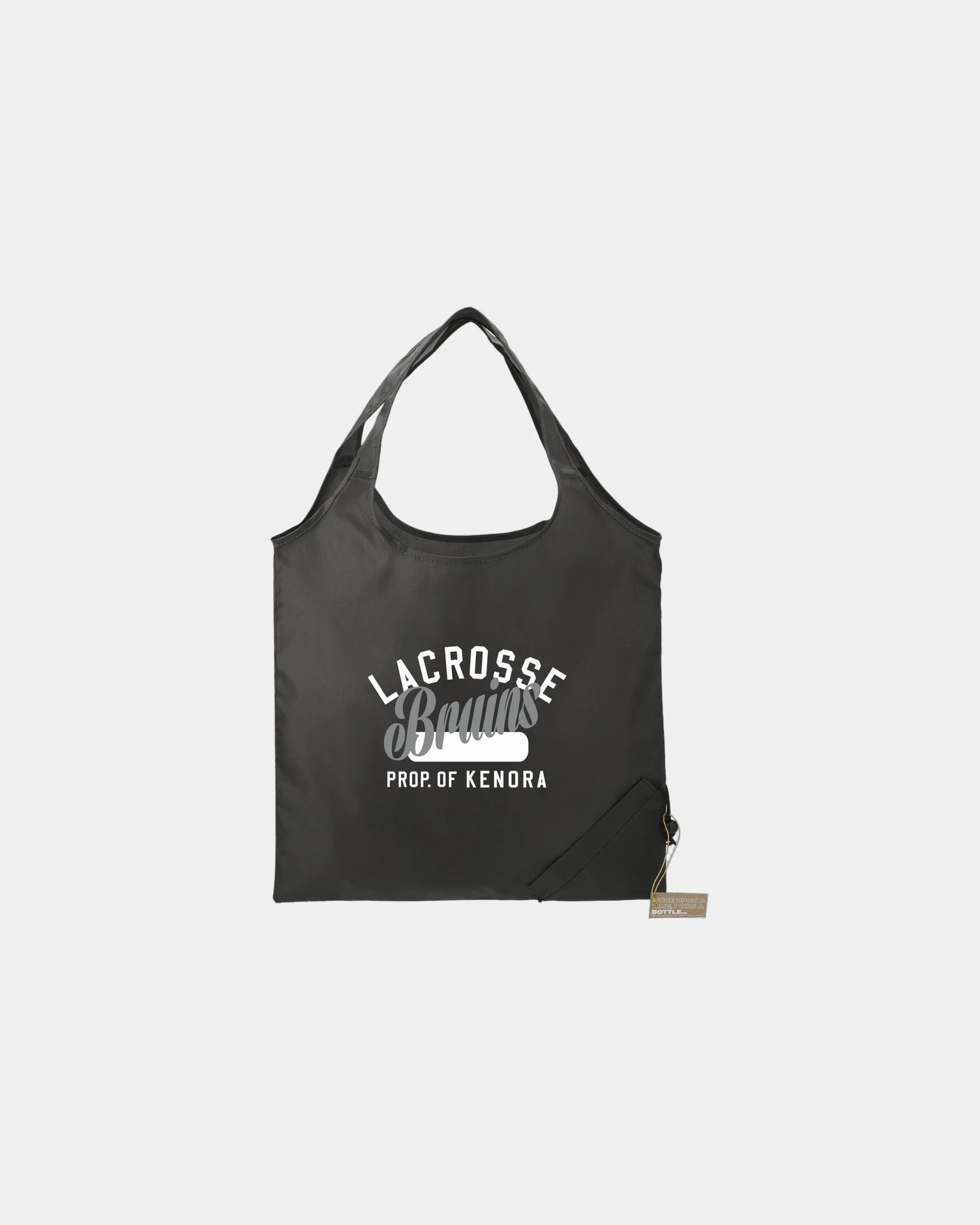 Custom recycled foldable shopper tote bag RPET - 7