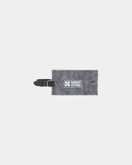 Custom recycled felt luggage tag with snap window - 3