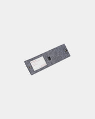 Custom recycled felt luggage tag with snap window - 2