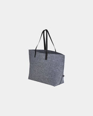 Custom recycled felt shoulder tote bag - 1