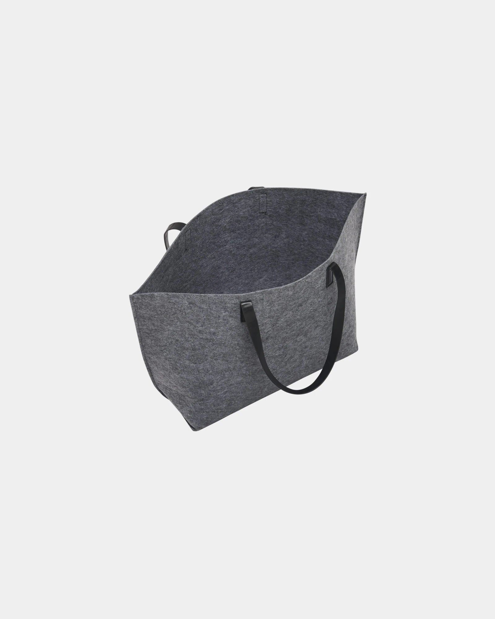 Custom recycled felt shoulder tote bag - 3