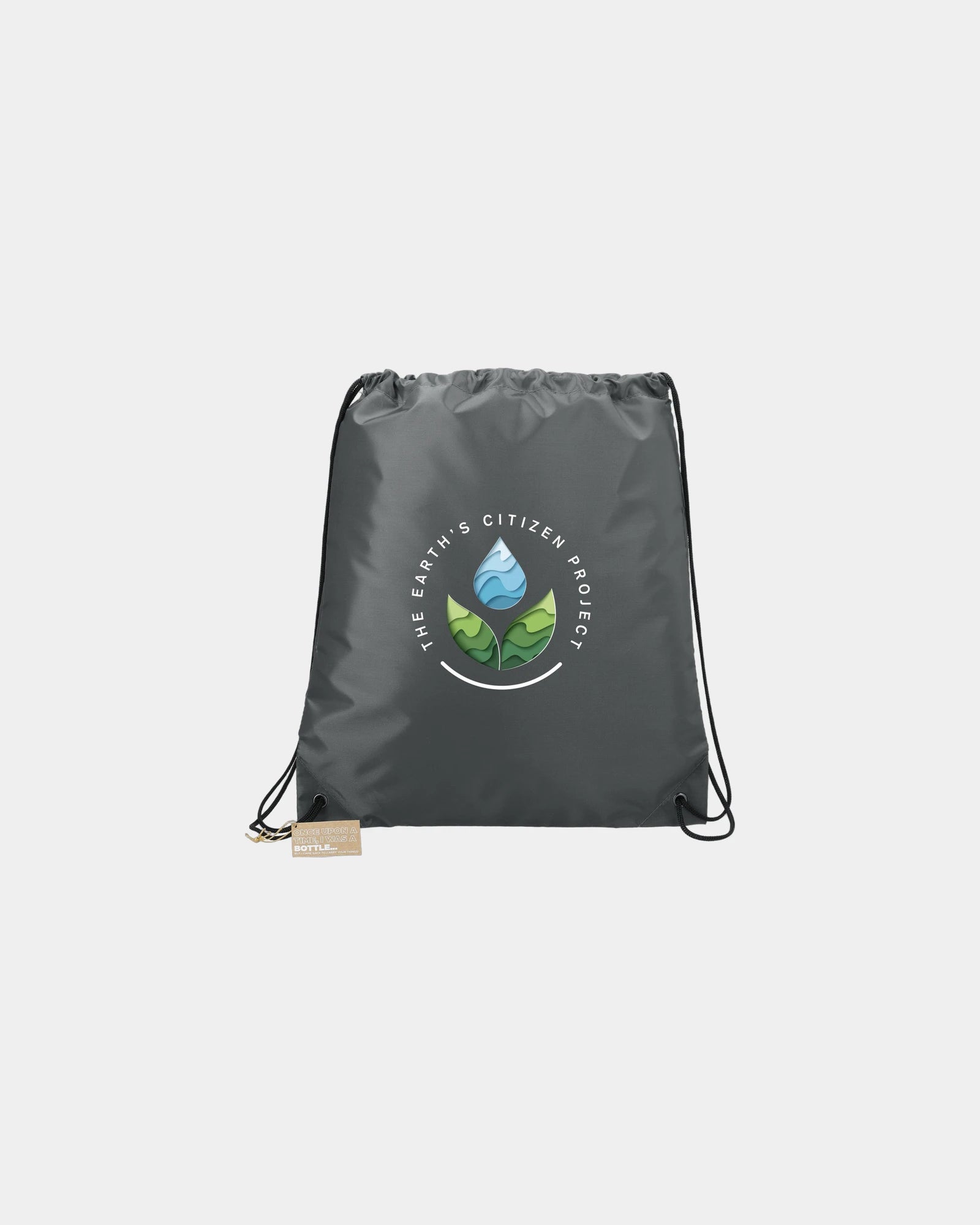 Custom RPET drawstring bag 16.5" x 14.25" recycled - 9