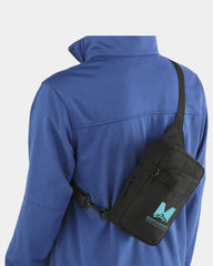 Custom polycanvas hydration sling bag with bottle pocket - 9