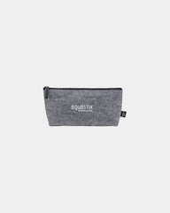 Custom recycled felt zippered pouch 8.5 inches - 3