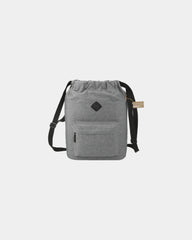 Custom recycled insulated drawstring backpack bag - 1