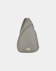 Custom RPET sling bag with front zip pocket - Gray (Gy)