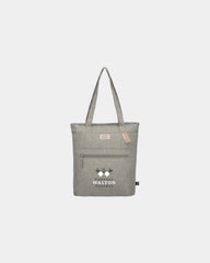 Custom recycled polyester laptop tote bag with pocket - 10
