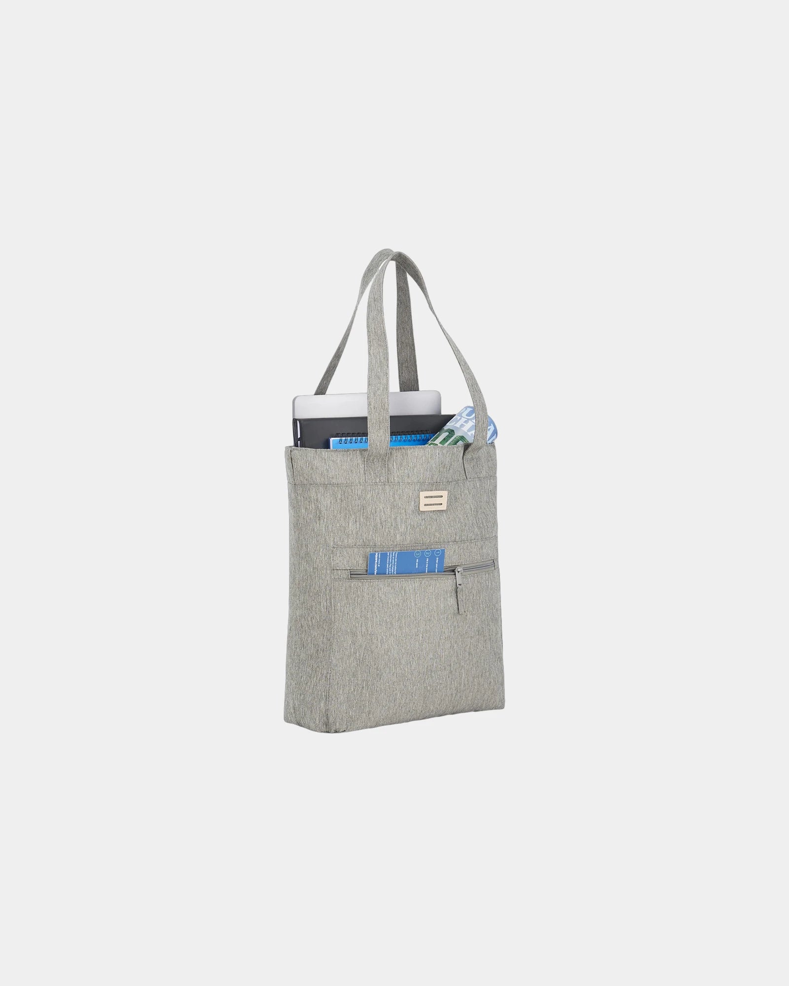 Custom recycled polyester laptop tote bag with pocket - 4