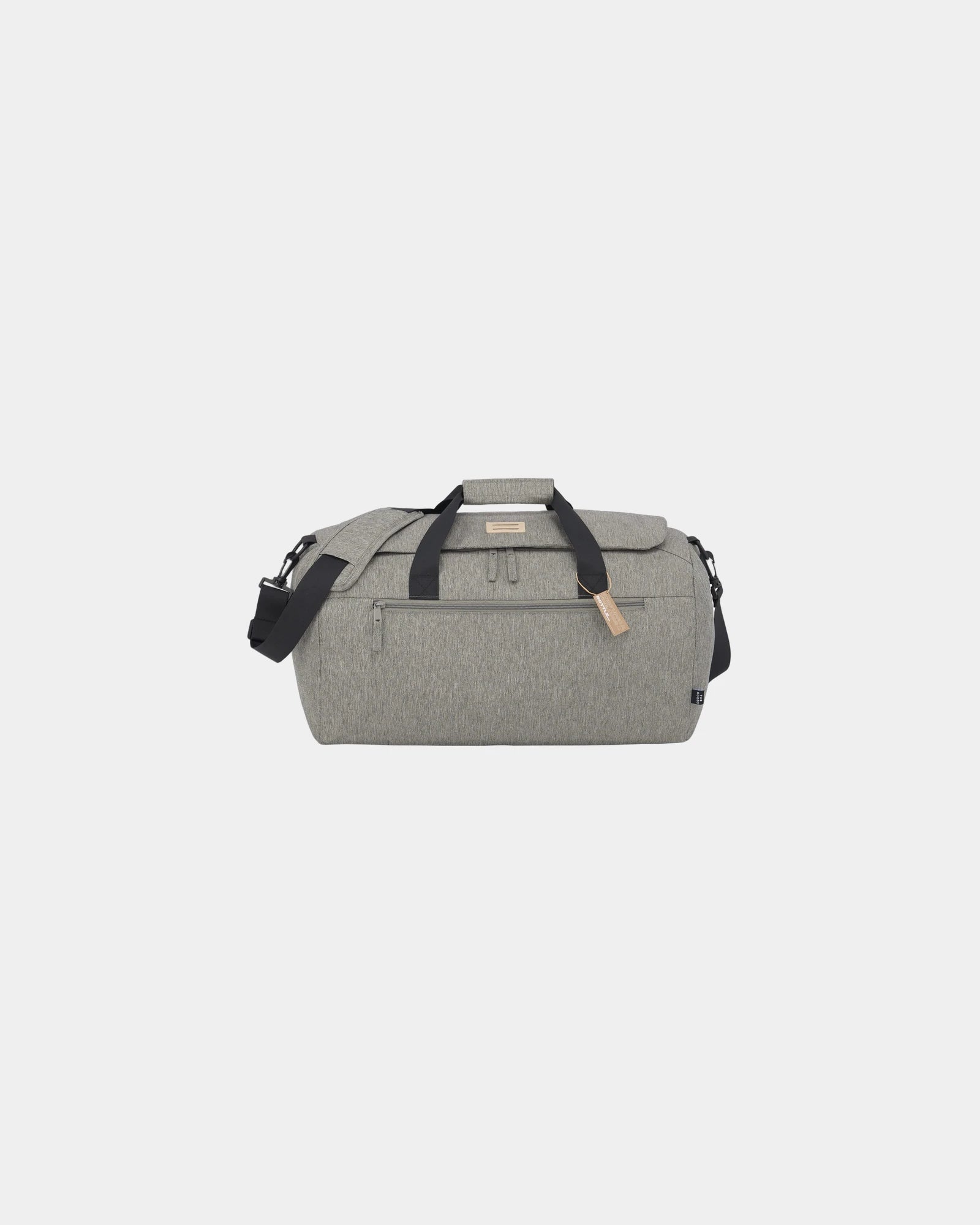 Custom recycled roll duffel bag with shoulder strap - Gray (Gy)