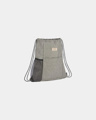 Custom recycled RPET drawstring bag with lash tab - 7