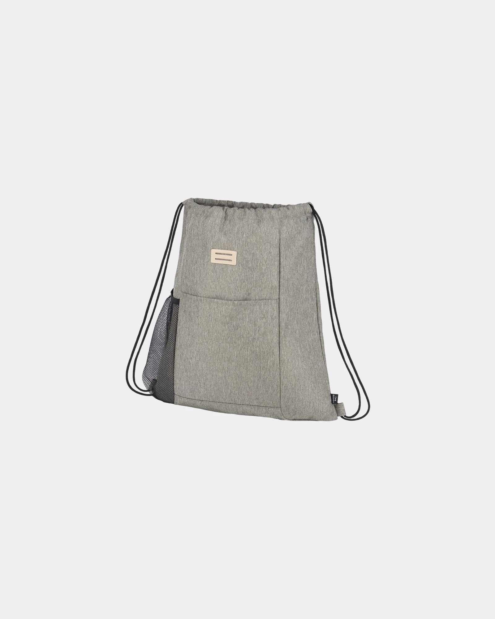 Custom recycled RPET drawstring bag with lash tab - 6