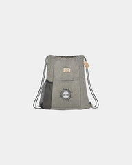 Custom recycled RPET drawstring bag with lash tab - 8