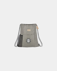Custom recycled RPET drawstring bag with lash tab - 9