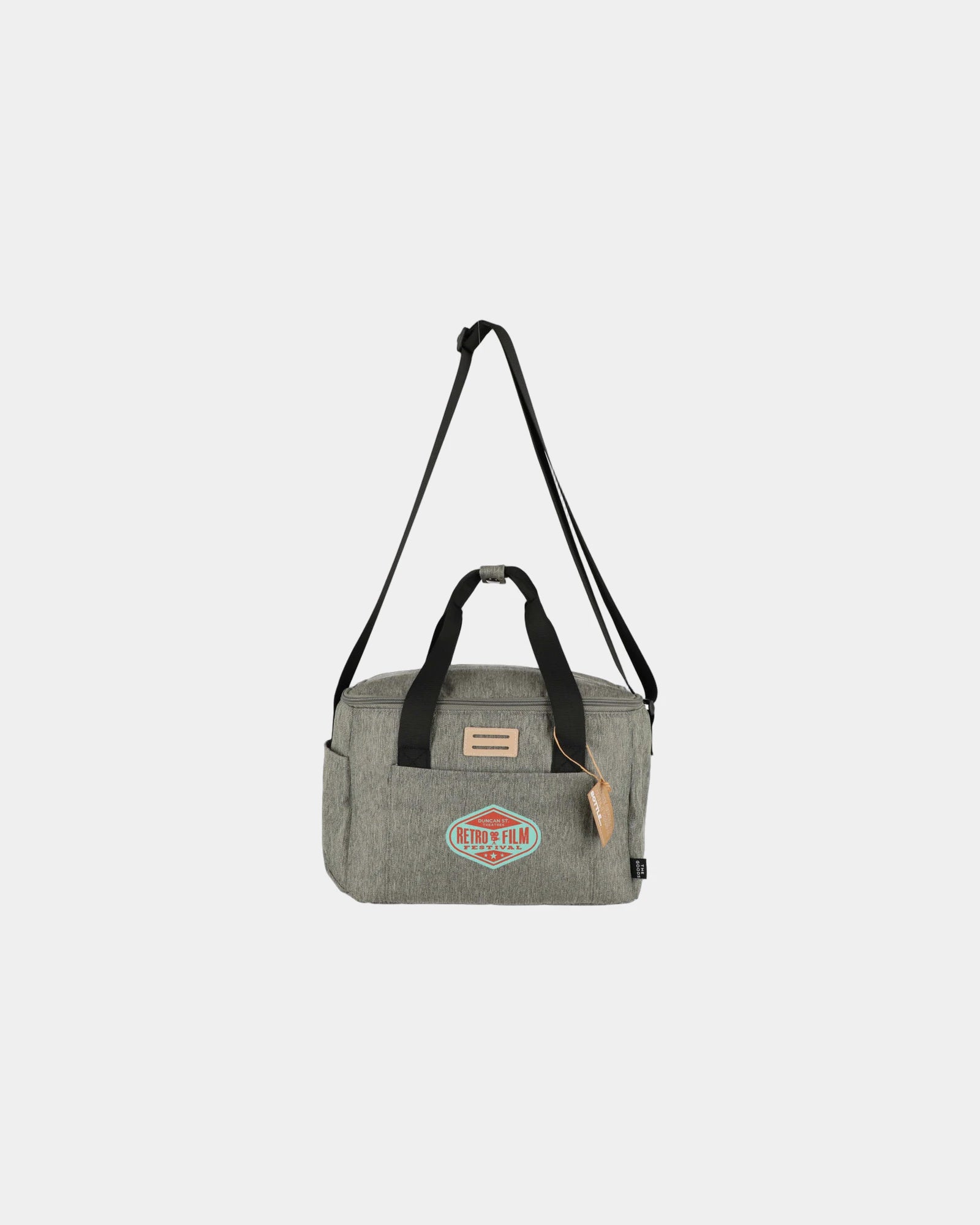 Custom recycled 12 can cooler bag with front pocket - 9