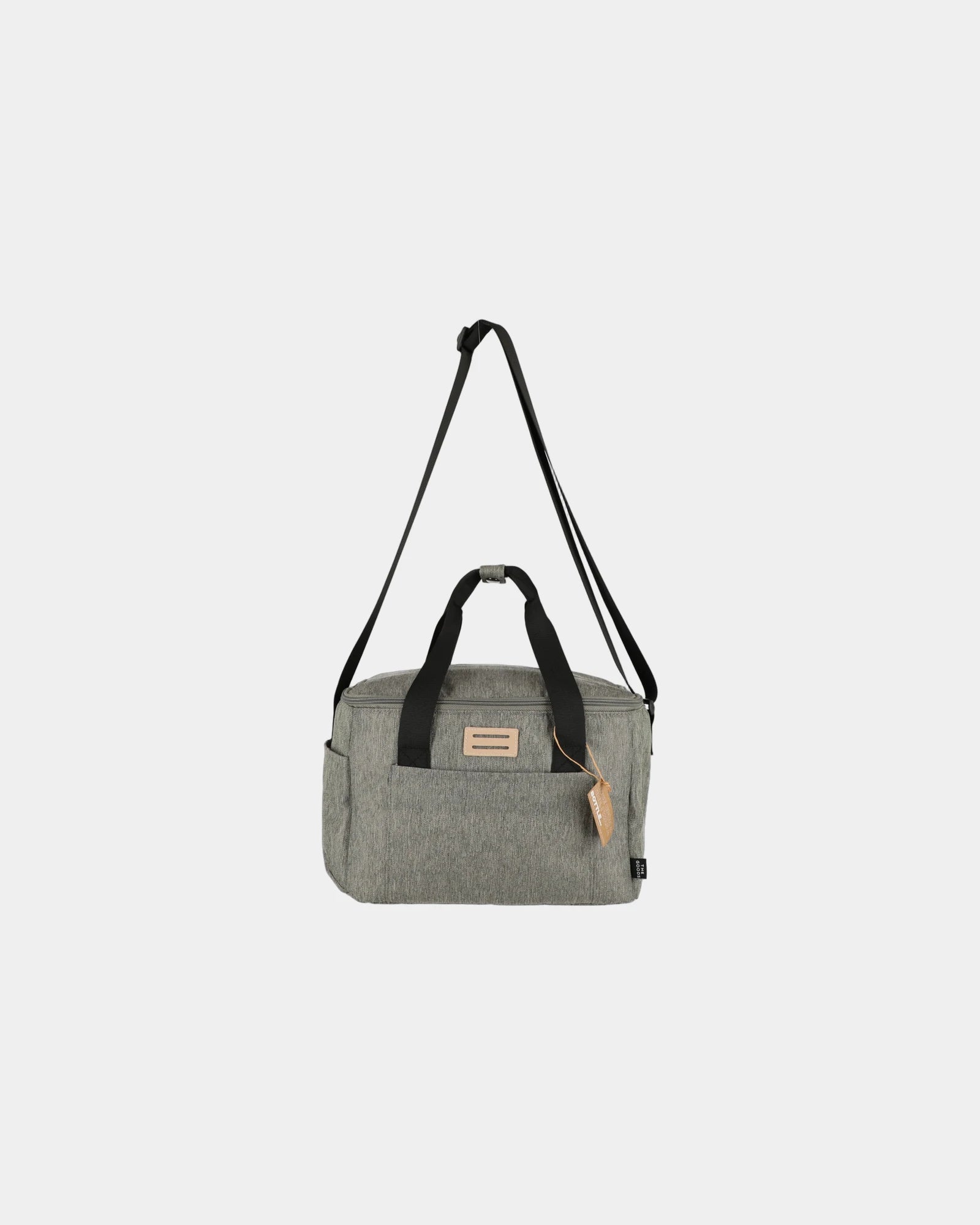 Custom recycled 12 can cooler bag with front pocket - 1