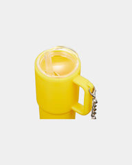 Custom recycled shot glass tumbler with keychain 4 oz - Yellow (Yw)