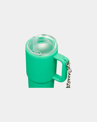 Custom recycled shot glass tumbler with keychain 4 oz - Green (Gr)