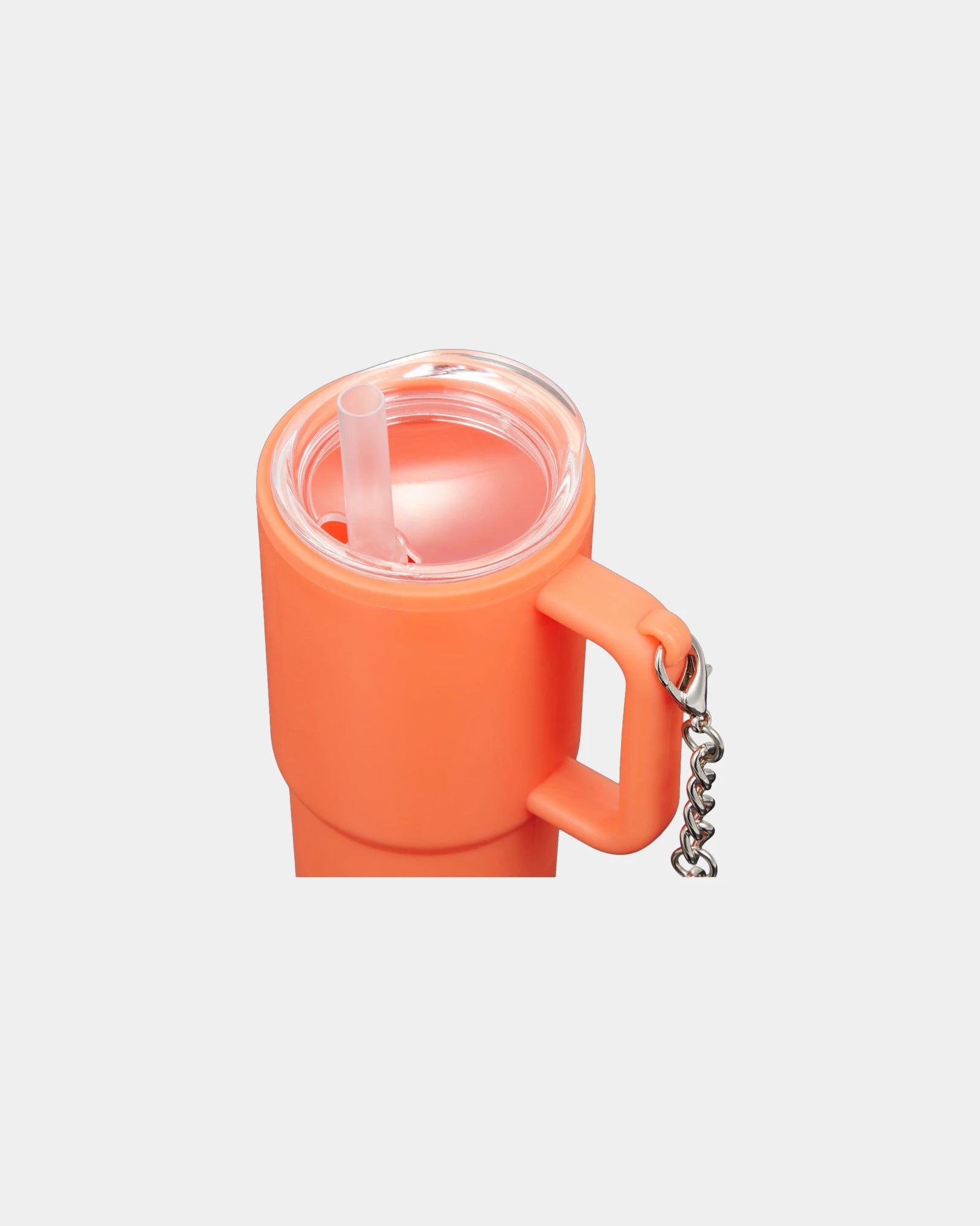 Custom recycled shot glass tumbler with keychain 4 oz - Orange (Or)