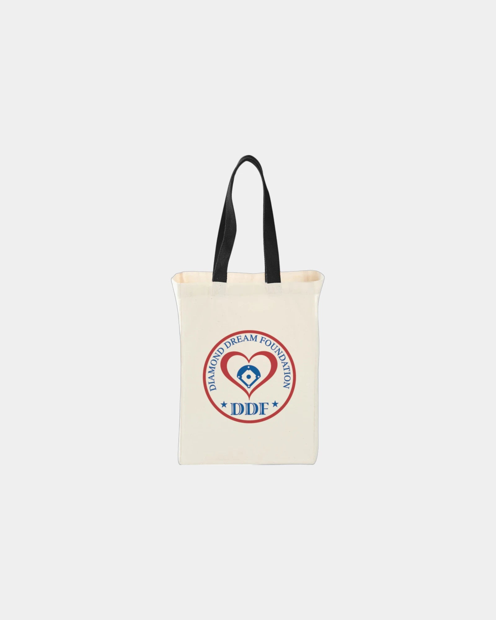 Custom cotton canvas grocery tote bag 5x14x10 inches - 2