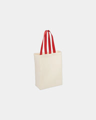 Custom cotton canvas grocery tote bag 5x14x10 inches - 13