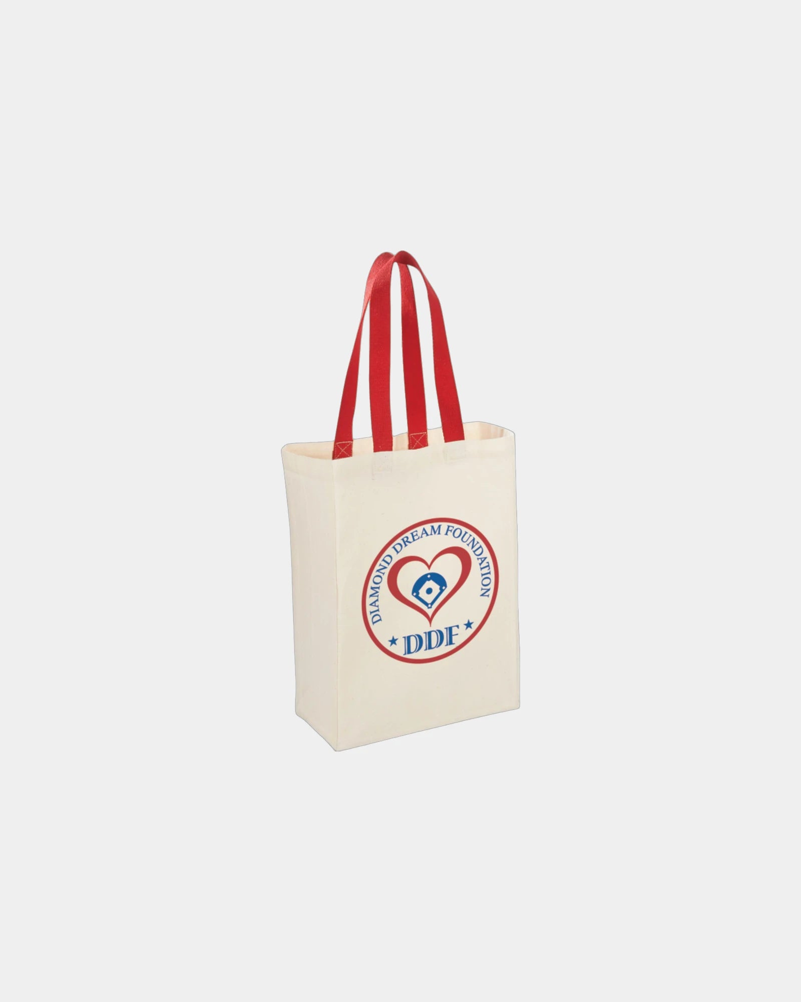Custom cotton canvas grocery tote bag 5x14x10 inches - 17