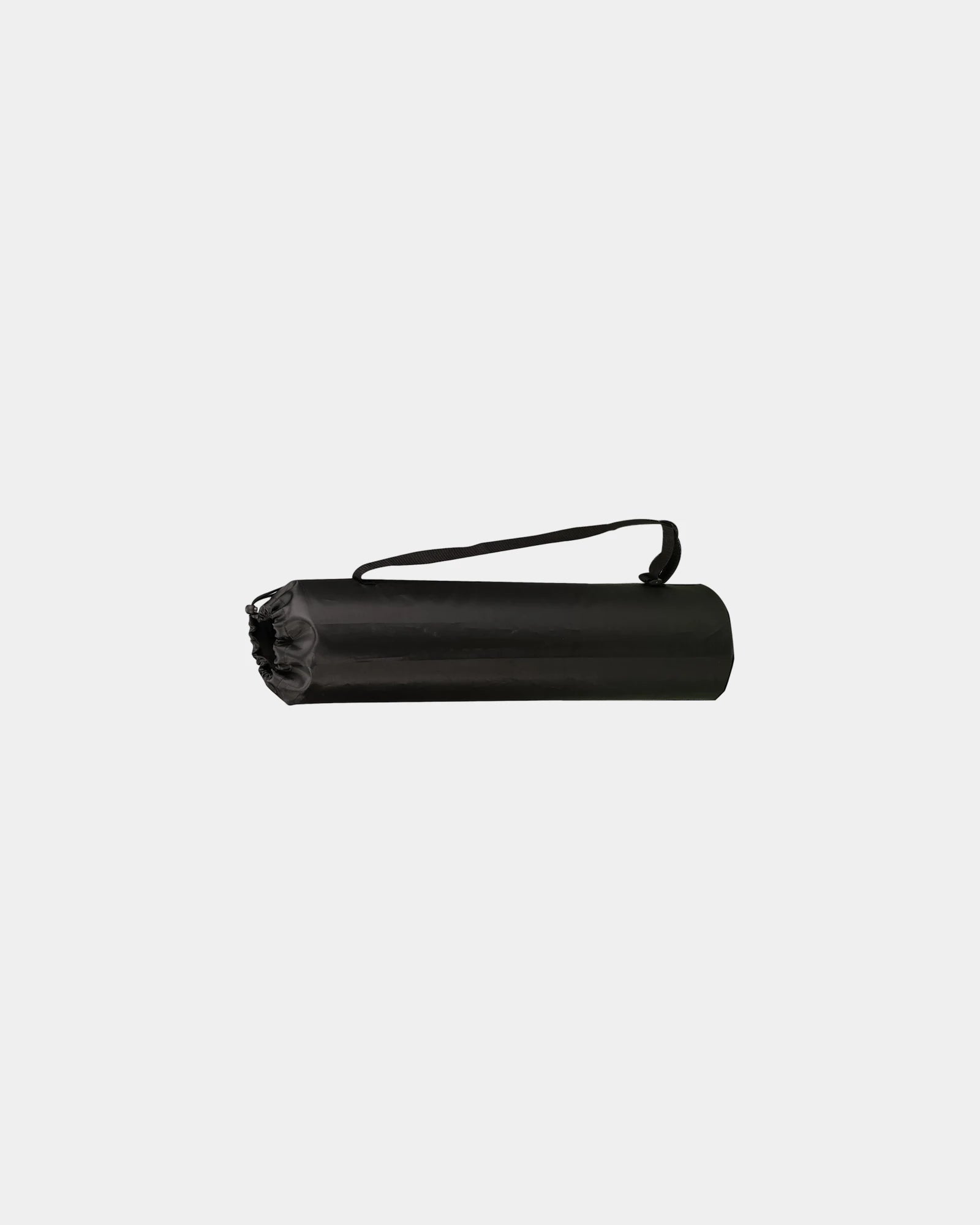 Custom non-slip 5mm yoga mat with carrying pouch - Black (Bk)