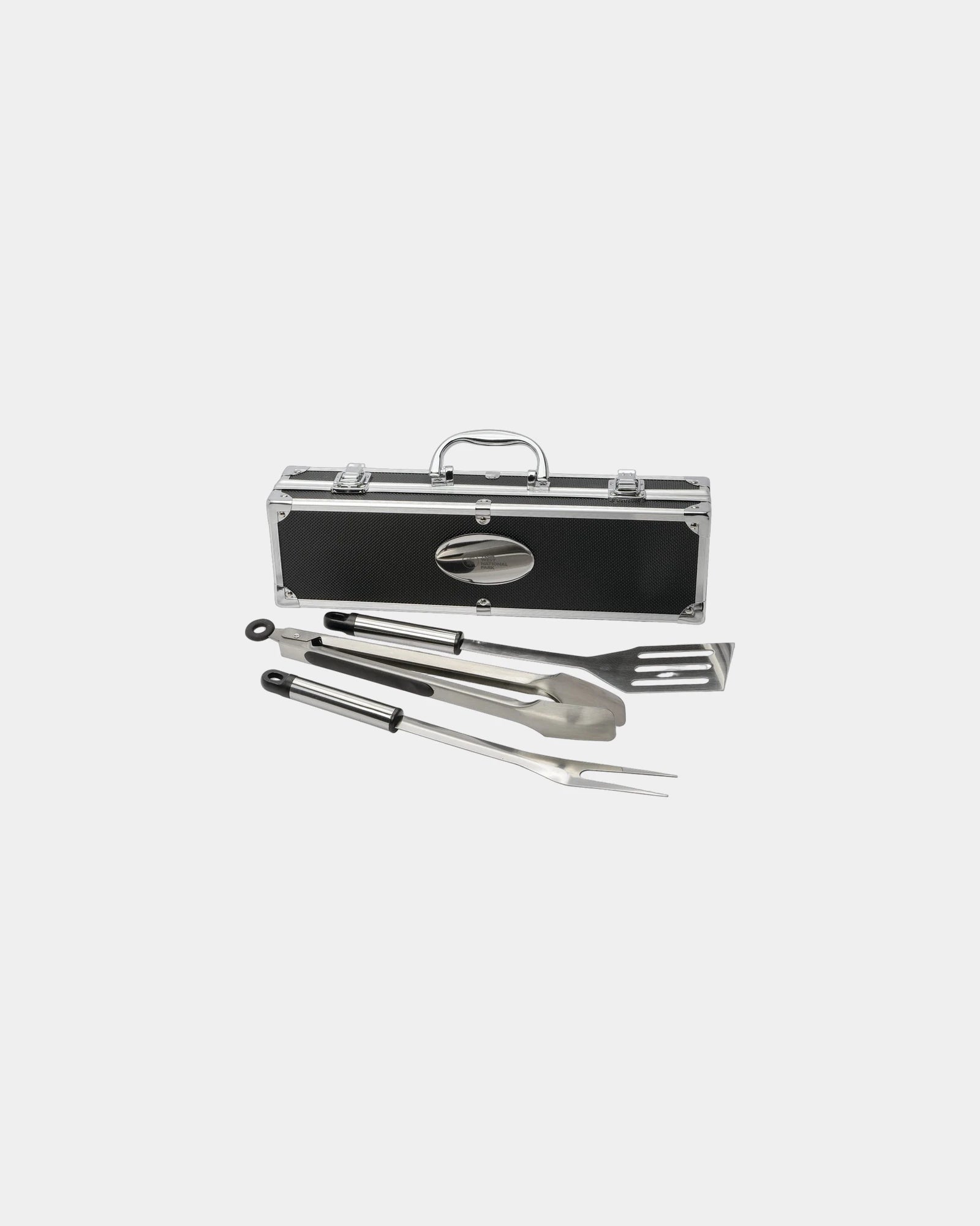 Custom stainless steel BBQ set in aluminum case - 5
