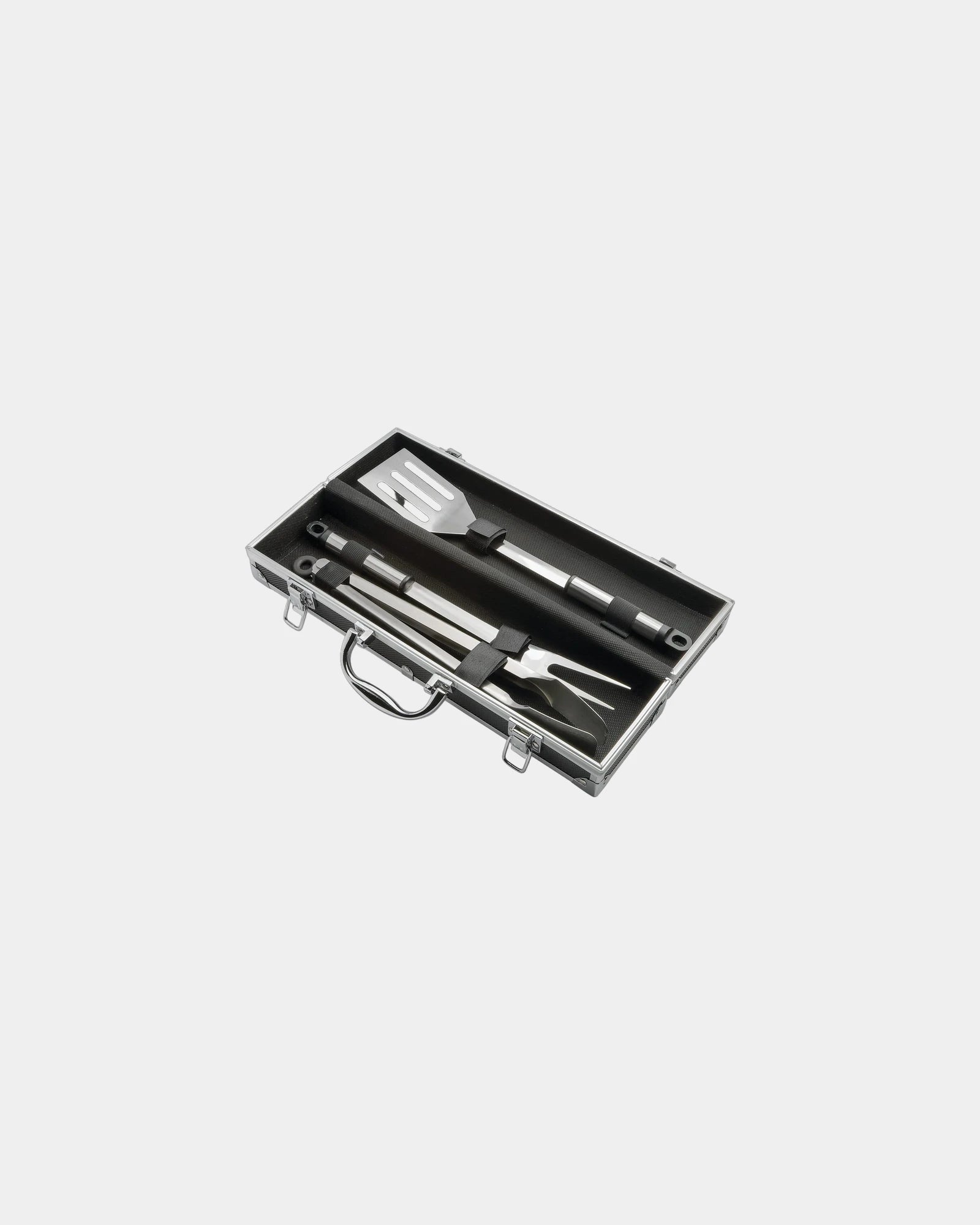 Custom stainless steel BBQ set in aluminum case - 3