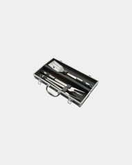 Custom stainless steel BBQ set in aluminum case - 3