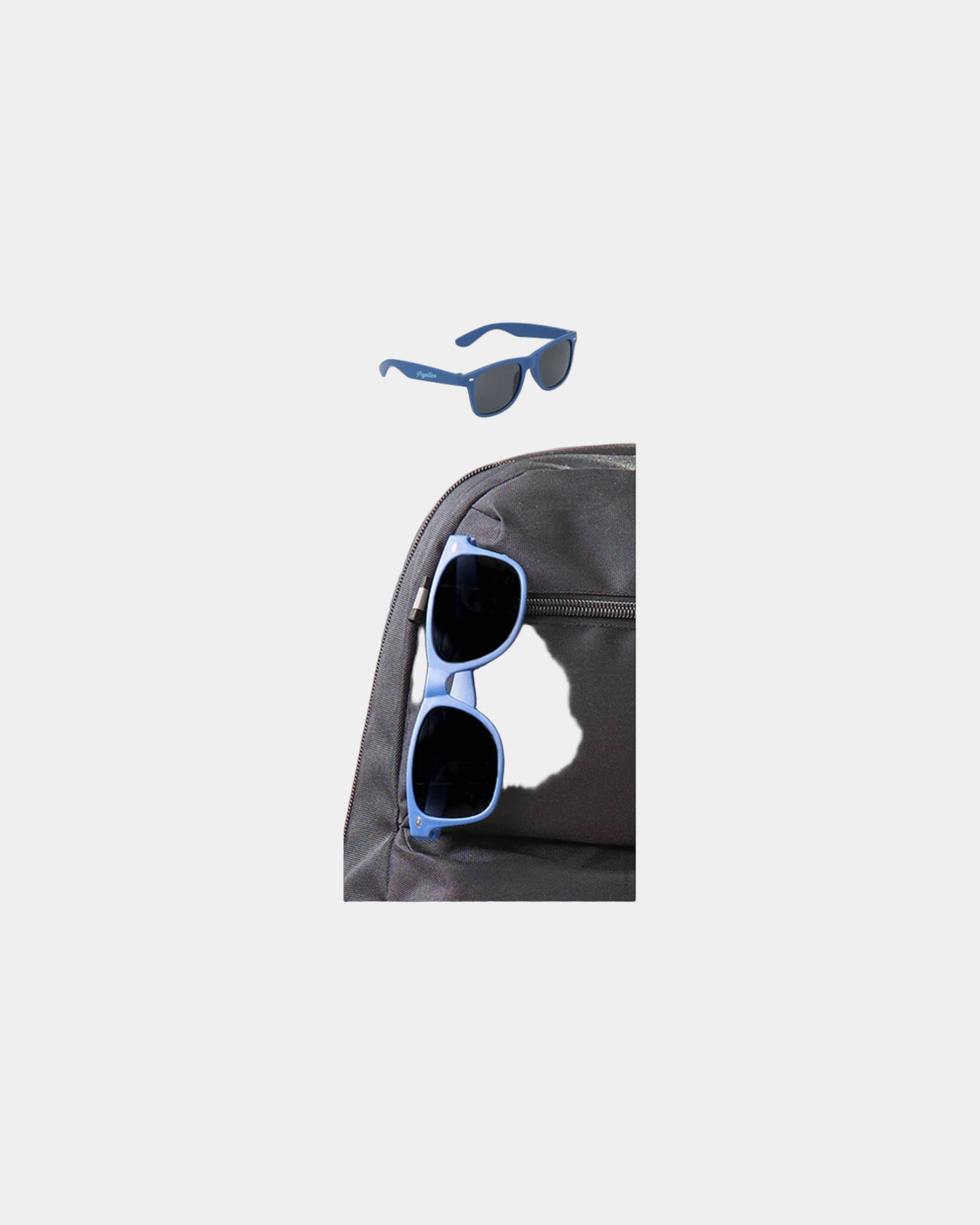 Custom recycled UV400 folding sunglasses, unisex - 7
