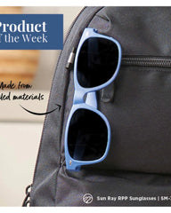Custom recycled UV400 folding sunglasses, unisex - 8